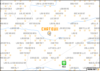 map of Chateux