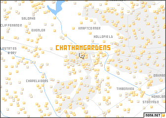 map of Chatham Gardens