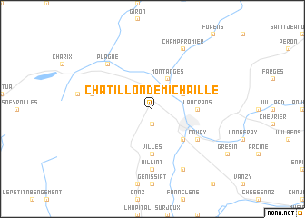 map of Châtillon-de-Michaille