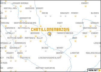 map of Châtillon-en-Bazois