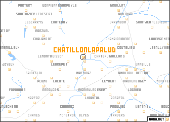 map of Châtillon-la-Palud
