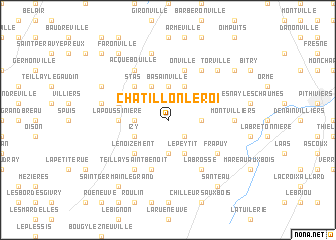 map of Châtillon-le-Roi