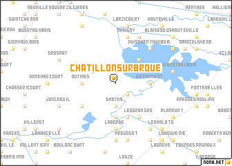 map of Châtillon-sur-Broué