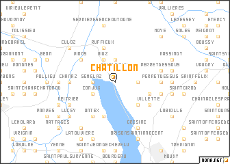 map of Châtillon