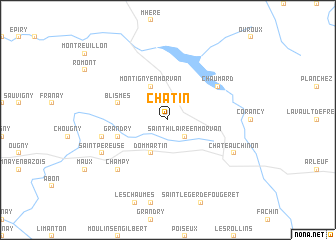 map of Châtin