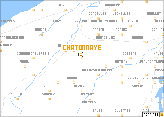 map of Châtonnaye