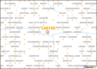 map of Châtre