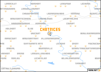 map of Châtrices