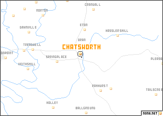 map of Chatsworth