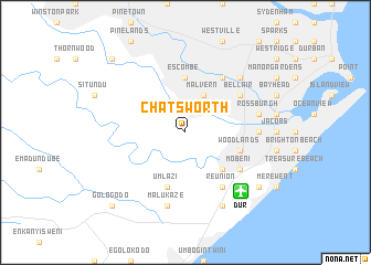 map of Chatsworth