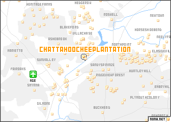 map of Chattahoochee Plantation