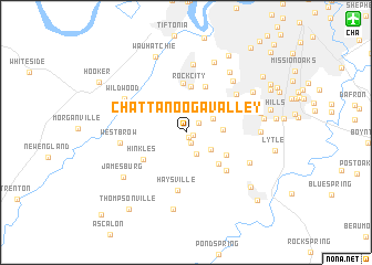 map of Chattanooga Valley