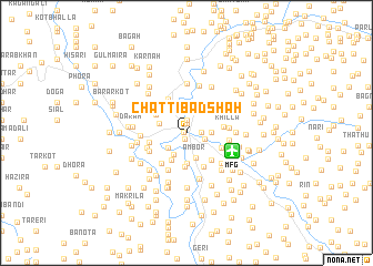 map of Chatti Bādshāh