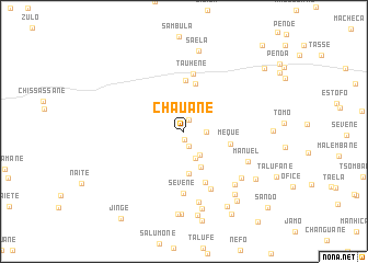 map of Chauane