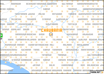 map of Chaubāria