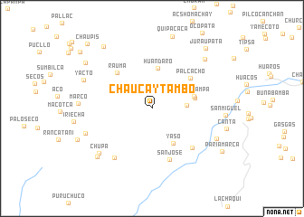 map of Chaucaytambo