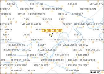 map of Chauconin