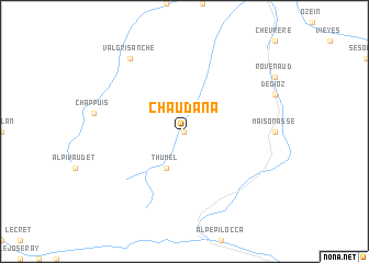 map of Chaudana