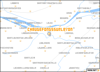 map of Chaudefonds-sur-Layon