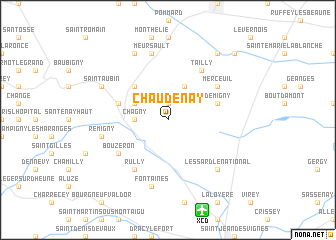 map of Chaudenay