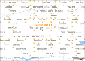 map of Chaudeville