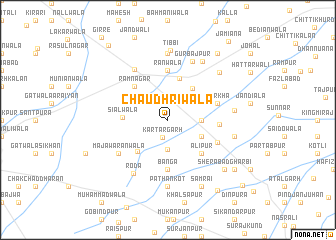 map of Chaudhriwāla
