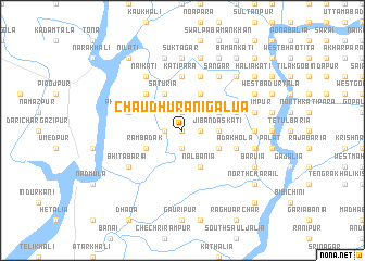 map of Chaudhurāni Gālua