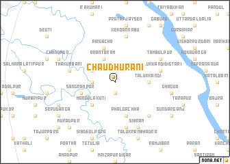 map of Chaudhurāni