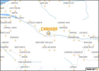 map of Chaudon