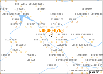 map of Chauffayer