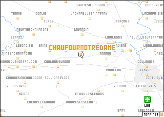 map of Chaufour-Notre-Dame