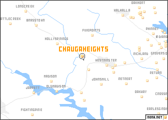 map of Chauga Heights