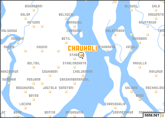 map of Chauhāli