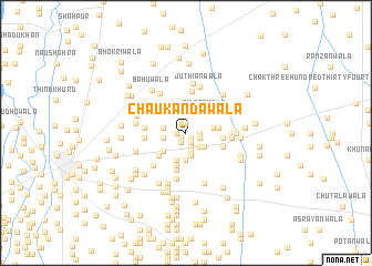 map of Chaukandāwāla