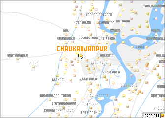 map of Chaukan Jānpur