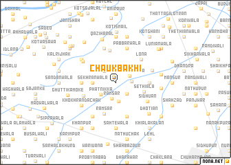 map of Chauk Bakhi