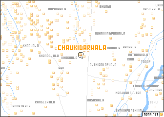 map of Chaukīdārwāla