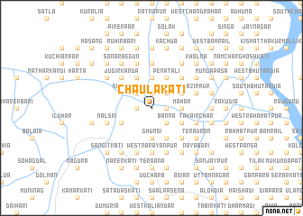 map of Chāulākāti