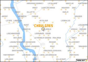 map of Chaulgnes