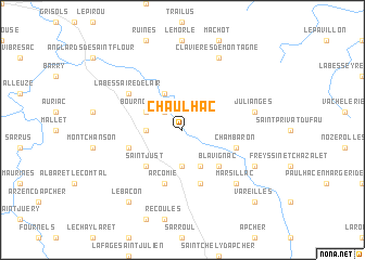 map of Chaulhac