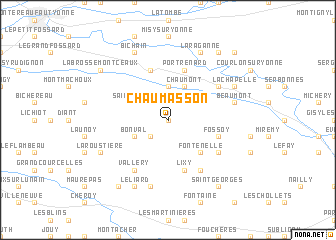 map of Chaumasson