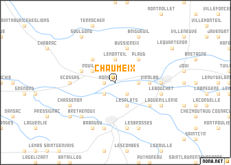 map of Chaumeix