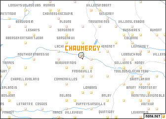 map of Chaumergy