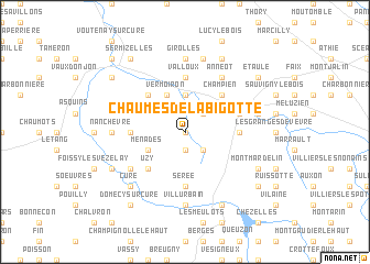 map of Chaumes de la Bigotte