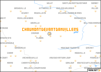 map of Chaumont-devant-Damvillers