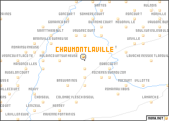 map of Chaumont-la-Ville