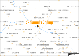 map of Chaumont-sur-Aire