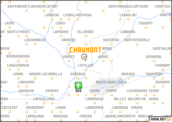 map of Chaumont