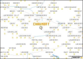 map of Chaumont