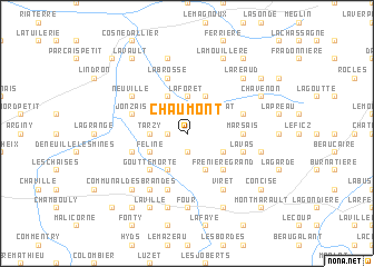 map of Chaumont